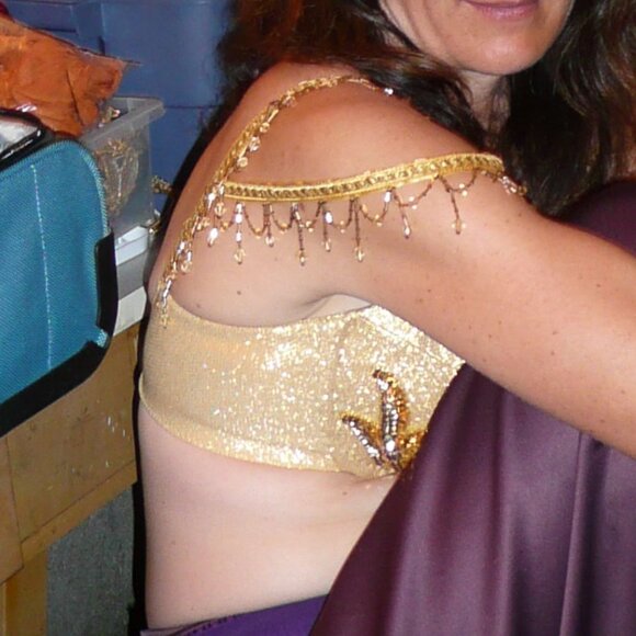 hand made belly dancing bra - Picture 2 of 10